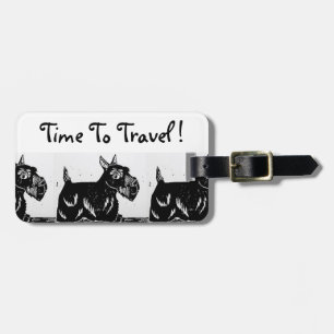 Scottie Hundar Luggage Tag Bagagebricka
