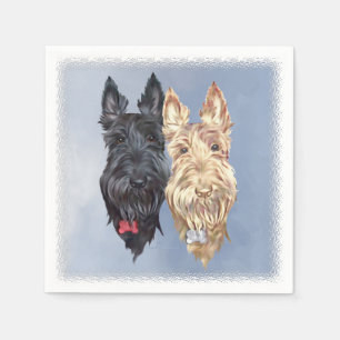 Scottie Hundar Pappersservett