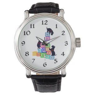 Scottie Hundars Alfabetblock Armbandsur