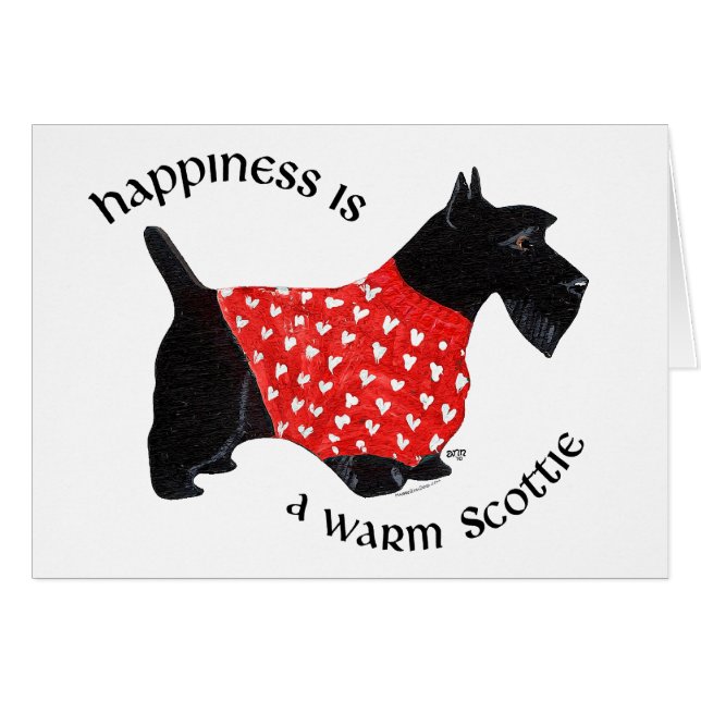 Scottie in Red Play Sweater Hälsningskort (Framsidan Horizontal)