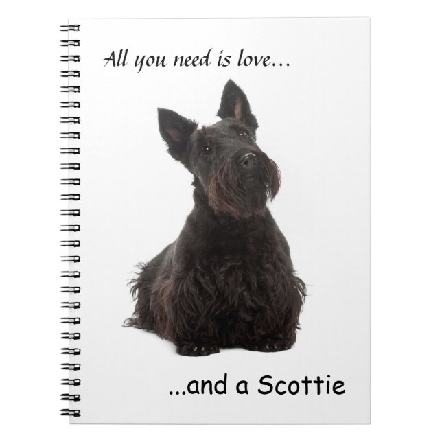 Scottie Kärlek Notebook Anteckningsbok (Framsidan)