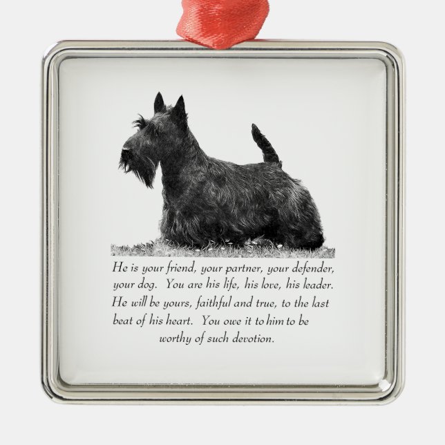 Scottie Keepsak Ornament - MALE (Framsidan)