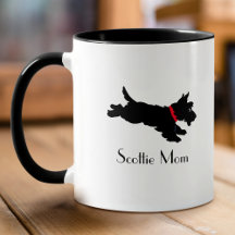 Scottie Mamma Scottish Terrier Roligt Custom Name