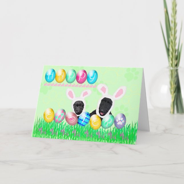 Scottie Påsk Helgkort (Framsida)