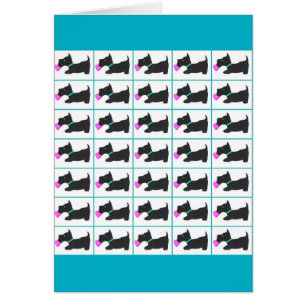 Scottie Quilt Hälsningskort