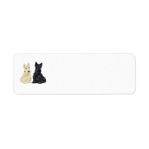 Scottie Returadressetiketter Returadress Etikett