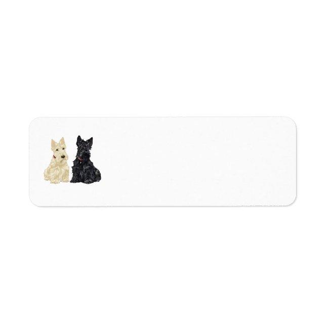 Scottie Returadressetiketter Returadress Etikett (Framsidan)