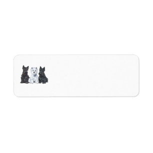 Scottie Returadressetiketter Returadress Etikett