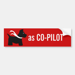 Scottie som CO-pilot- Bildekal