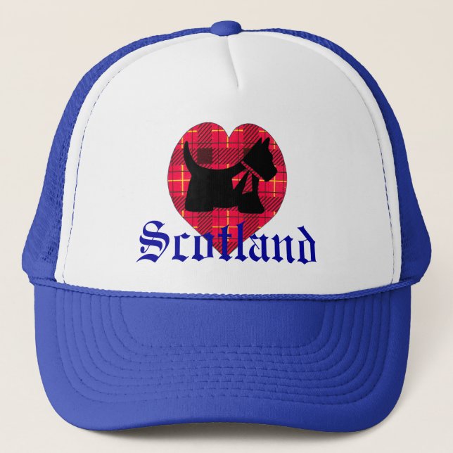 Scottie- & Tartanhjärtahatt Keps (Framsida)