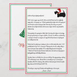 Scottie Terrier Personlig Jul Newsletter