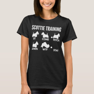 Scottie Training for Scottish Terrier Owners T Shirt