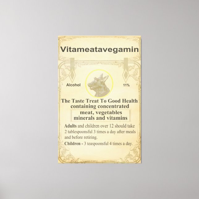 Scottie Vitameatavegamin Canvastryck (Framsida)