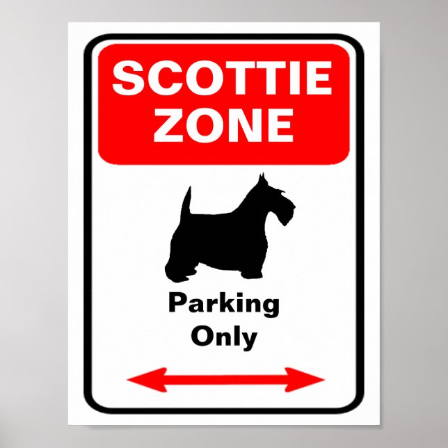 Scottie Zon Parking-tecken Poster (Framsidan)