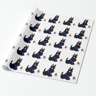 Scottiehund & Robin Presentpapper