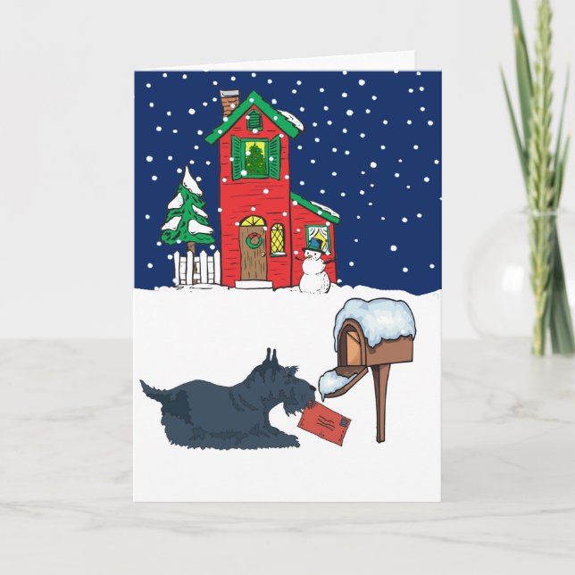 Scottiejul Helgkort (Framsida)