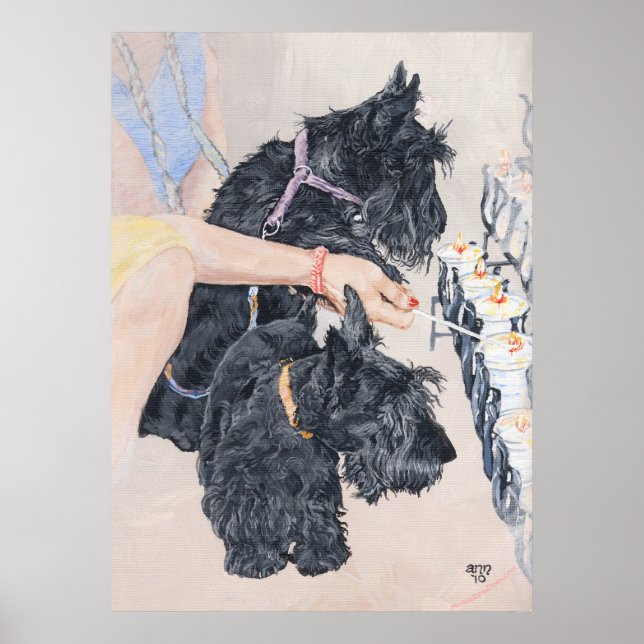 Scotties Lighting Candles Poster (Framsidan)