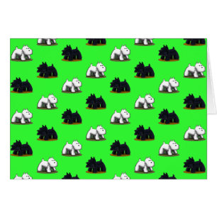 Scotties och Westies Hälsningskort