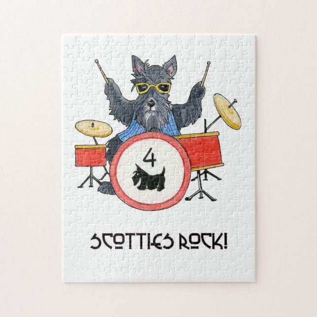 Scotties Sten Drummer Puzzle Pussel (Vertikal)