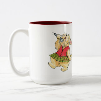 Scotties Sten Singing Wheaten Diva 15oz.Mugg Två-Tonad Mugg