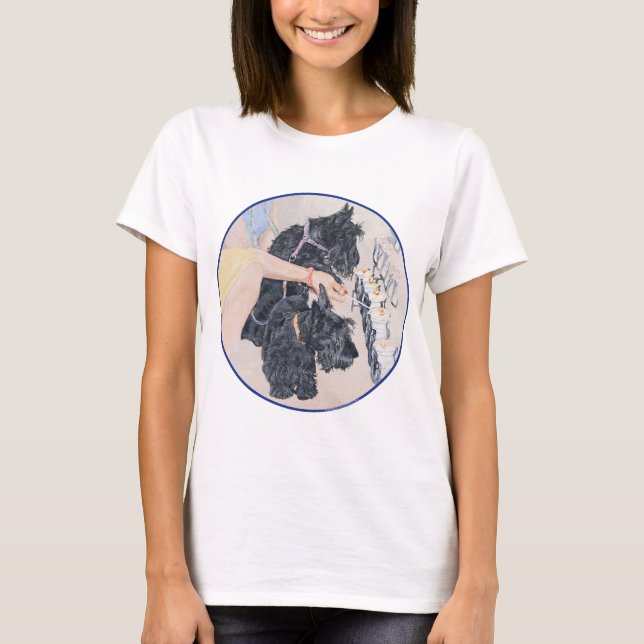 Scotties Tänder Ljuset T Shirt (Framsida)
