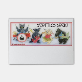 Scottiessten postar det noterar post-it block