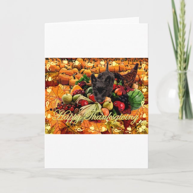 Scottiethanksgiving Helgkort (Framsida)