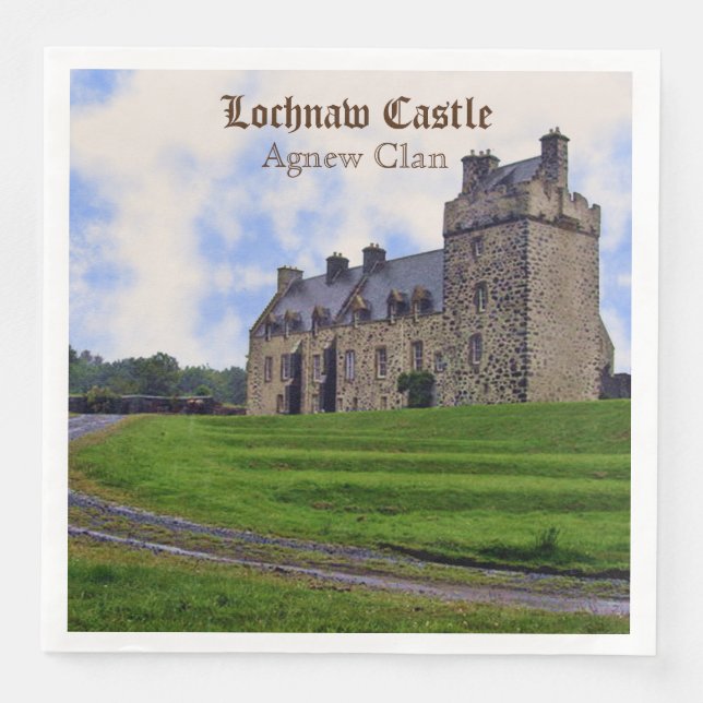 Scottish Agnew Klans Lochnaw Castle Pappersservett (Framsida)