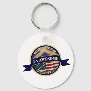 Scottish American 2 x Fantastisk Nyckelring