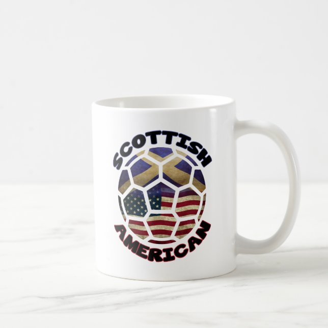 Scottish American Soccer Ball Kaffemugg (Höger)