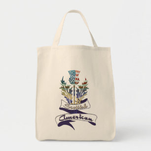 Scottish American Thistle Tote Bag Tygkasse