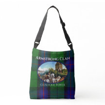 Scottish Armstrong Klan Tartan & Castle Tote