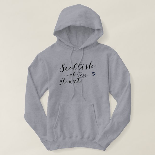 Scottish At Heart Hoodie (Design framsida)