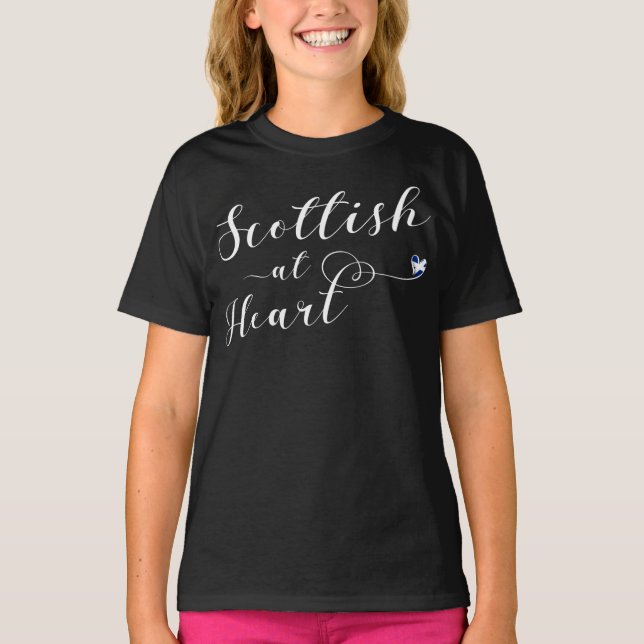 Scottish At Heart T-Shirt (Framsida)