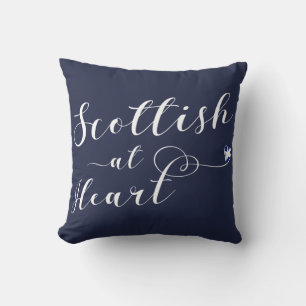 Scottish at Heart Throw Cushion Kudde