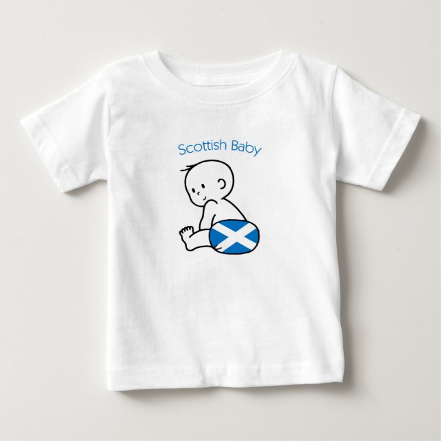 Scottish Baby T Shirt (Framsida)