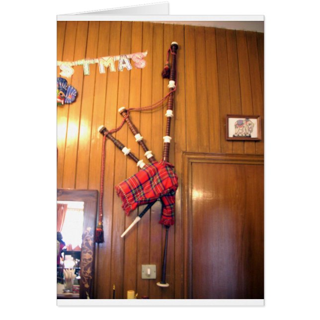 Scottish Bagpipe: Melody of the Highland Tradition Hälsningskort (Framsidan)