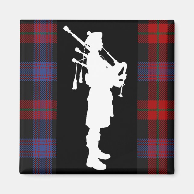 Scottish Bagpiper Magnet (Framsidan)