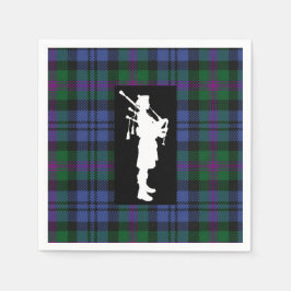 Scottish Bagpiper Napkins Pappersservett