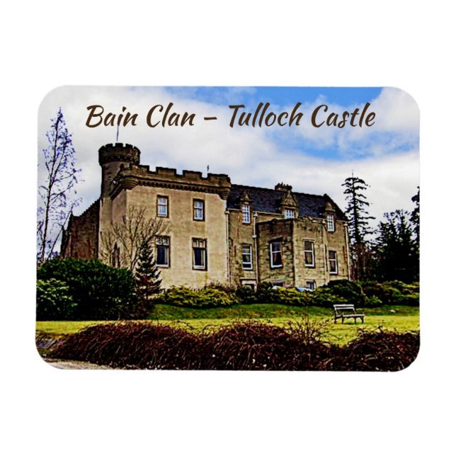 Scottish Bain Klans Tulloch Castle Magnet (Horisontell)