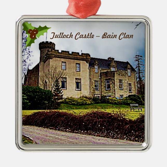 Scottish Bain Klans Tulloch Castle Metall Ornament (Framsidan)