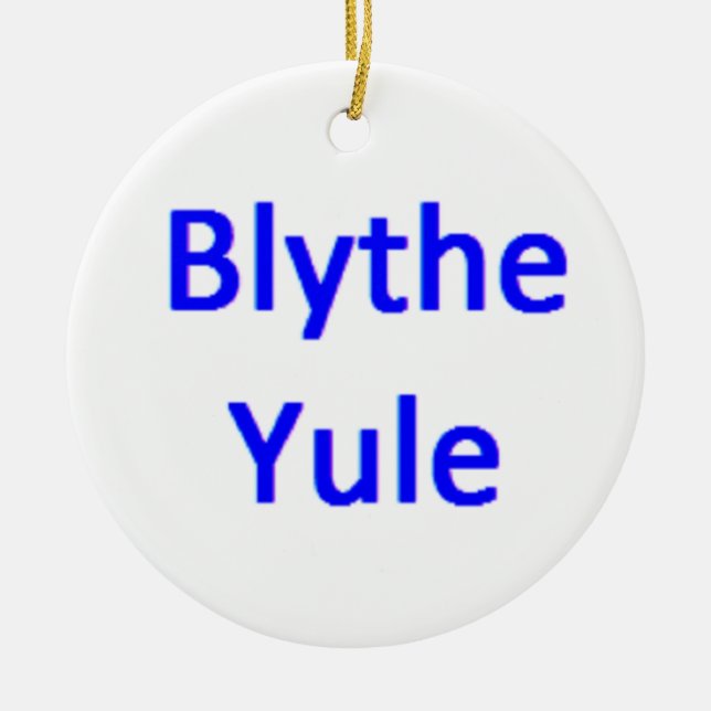 scottish blythe yule julgransprydnad keramik (Framsidan)
