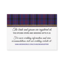 Scottish Bröllop Klan Dundonald-informationskort