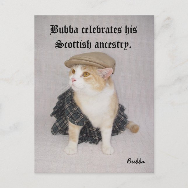 Scottish Bubba Vykort (Framsida)