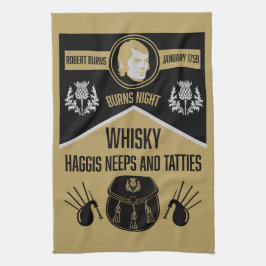 Scottish Burns Night Kökshandduk
