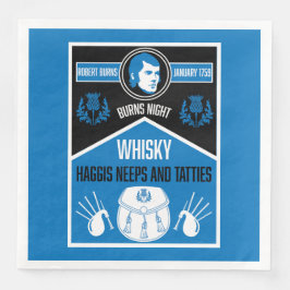 Scottish Burns Night Pappersservett
