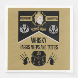 Scottish Burns Night Supper Pappersservett