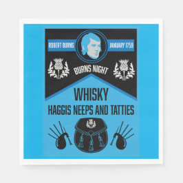 Scottish Burns Night Toppen Pappersservett