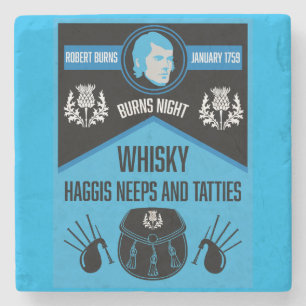 Scottish Burns Night Toppen Stenunderlägg
