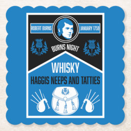 Scottish Burns Night Underlägg Papper